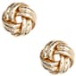 Anne Klein Gold-Tone Twisted Knot Button Earrings - image 1