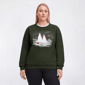 Plus Size Top Stitch by Morning Sun Cardinals Fleece Sweatshirt - image 1