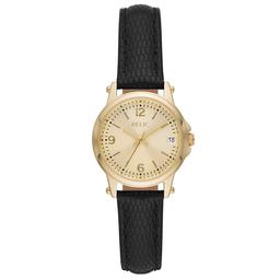 Womens RELIC by Fossil Gold-Tone & Black Strap Watch - ZR34630