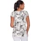 Womens Emaline Key Items Short Sleeve Wildflower Sketch Tee - image 2