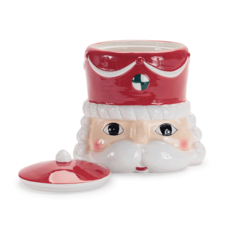 Melrose Ceramic Nutcracker Canister - Set of 2
