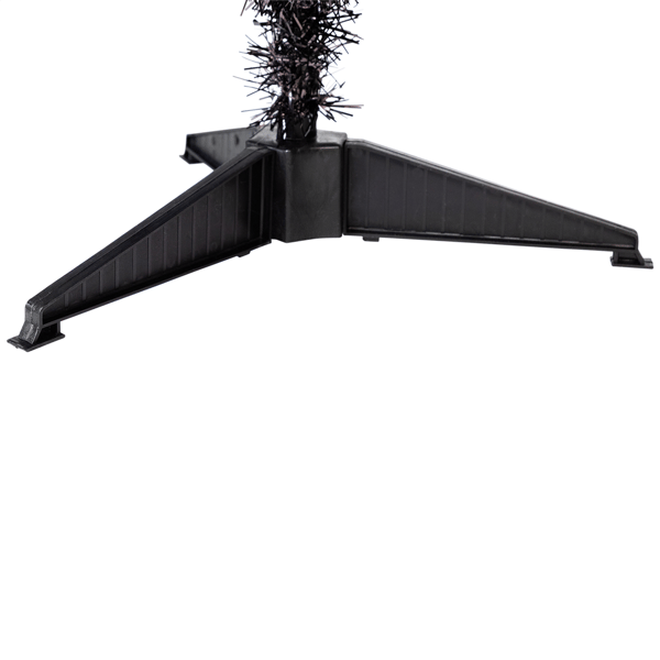 Northlight 4ft. Black Tinsel Artificial Halloween Tree