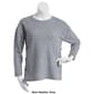 Womens French Laundry Long Sleeve Brushed Hacci Waffle Button Top - image 3
