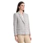 Womens Jones New York Faux Double Breasted Plaid Tweed Blazer - image 2