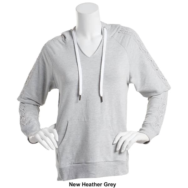 Womens Sweater Project Solid Long Sleeve Raglan Hoodie