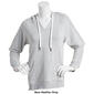 Womens Sweater Project Solid Long Sleeve Raglan Hoodie - image 3