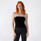 Juniors No Comment Polka Dot Print Reversible Tube Top - image 3