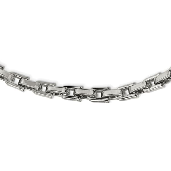 Mens Gentlemen's Classics&#40;tm&#41; Classic Stainless Steel Chain Necklace - image 