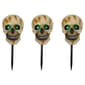 Northlight Seasonal Set of 3 Skeleton Head Pathway Markers - image 1