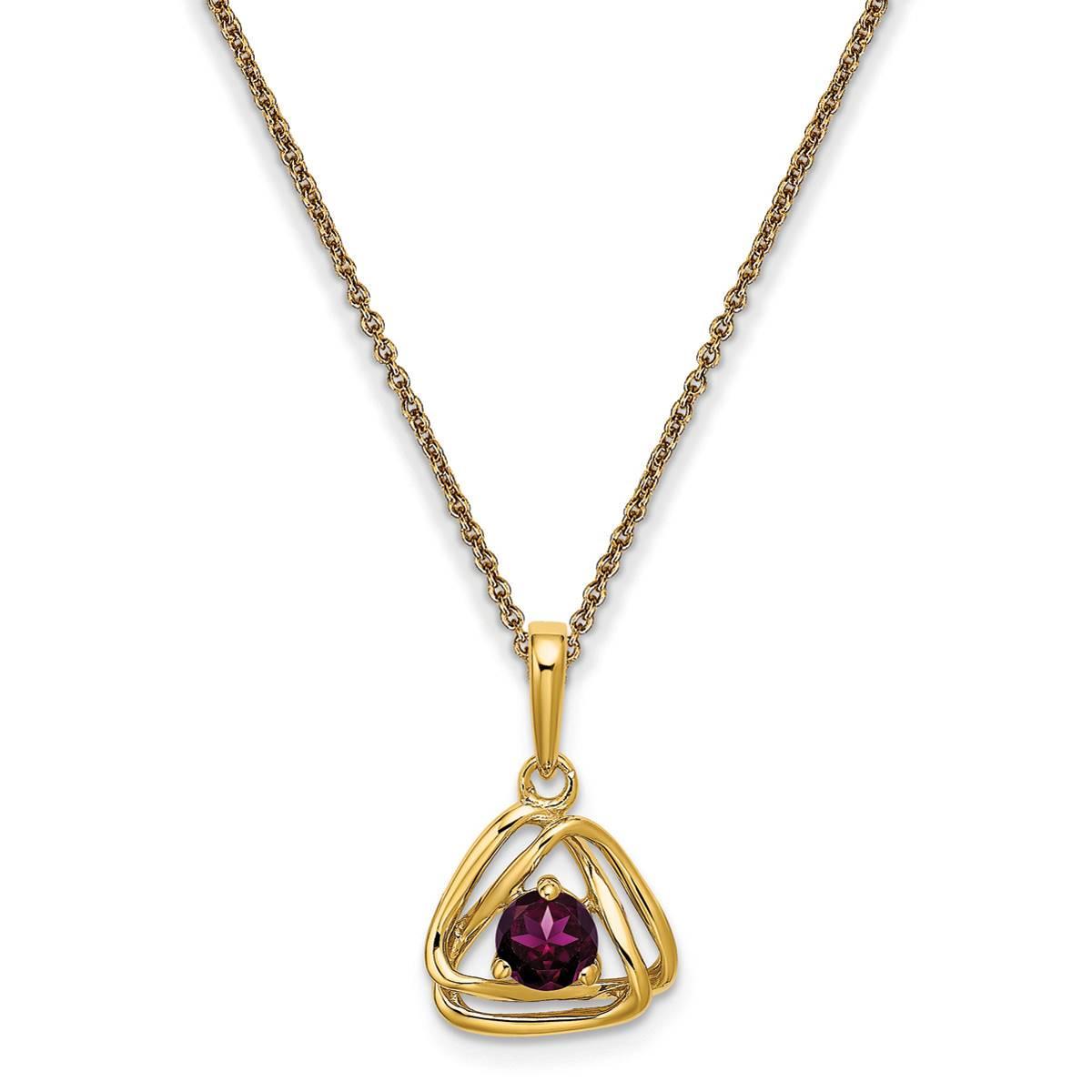 Gemstone Classics™ 14kt. Yellow Gold Rhodolite Garnet...