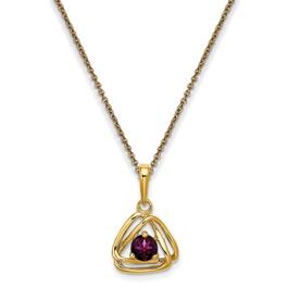 Gemstones Classics&#40;tm&#41; 14kt. Yellow Gold Rhodolite Garnet Necklace