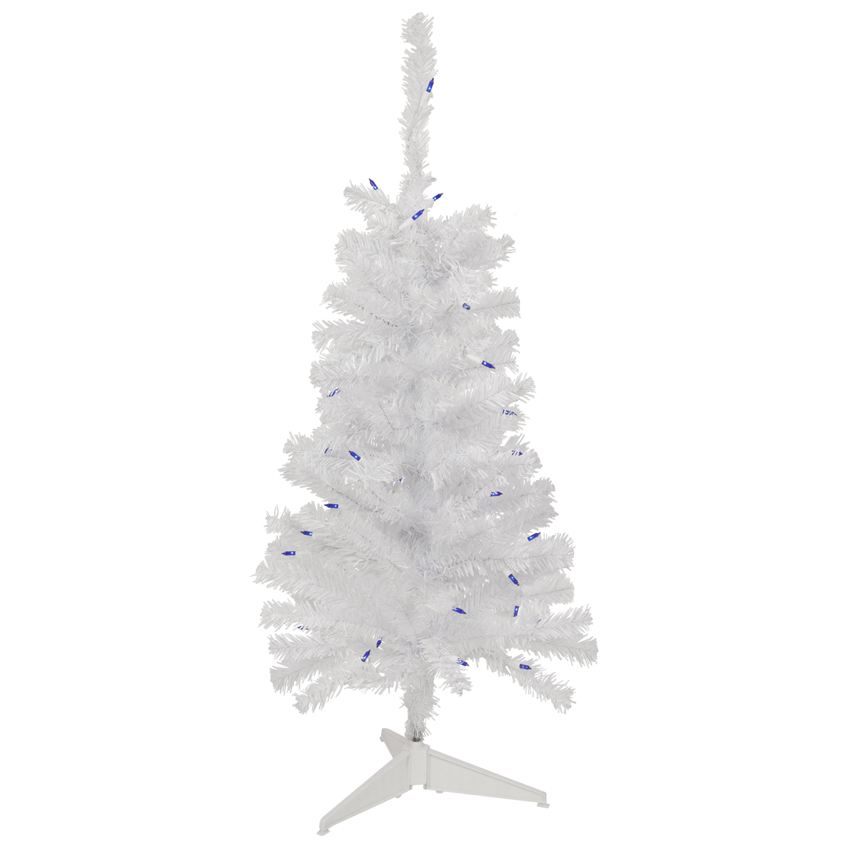 Northlight 3ft. Pre-Lit Slim Woodbury White Pine Christmas Tree