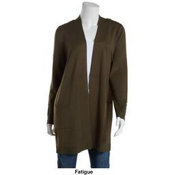 Womens 89th &amp; Madison 34in. Long Sleeve Solid Cardigan