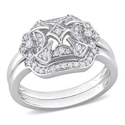 Diamond Classics(tm) 1/5ctw. Diamond Sterling Silver Bridal Ring Set