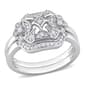 Diamond Classics(tm) 1/5ctw. Diamond Sterling Silver Bridal Ring Set - image 1