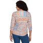Womens Alfred Dunner Tuscany 3/4 Sleeve Patchwork Henley Blouse - image 2