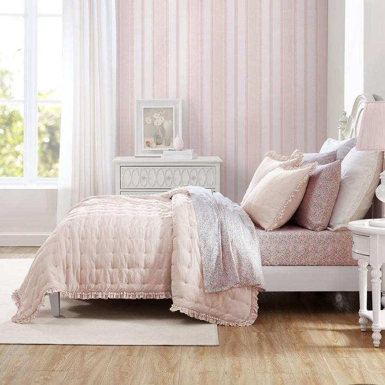 Laura Ashley Hailee Microfiber Reversible Quilt Set