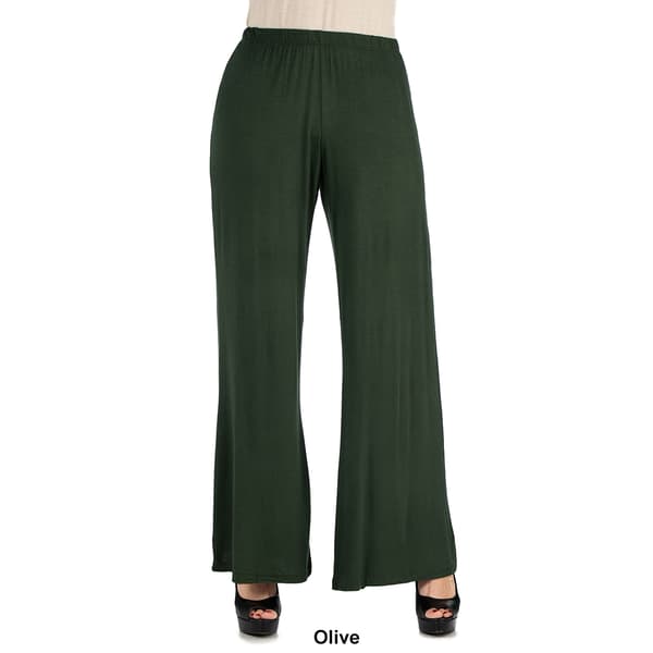 Womens 24/7 Comfort Apparel Comfortable Palazzo Pants