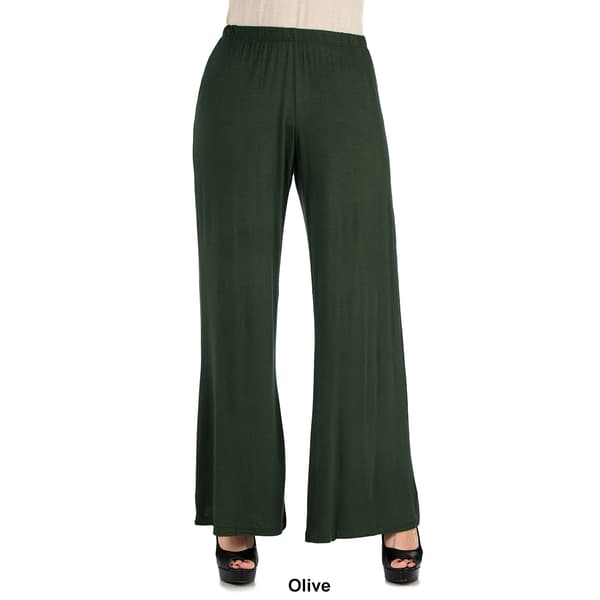 Womens 24/7 Comfort Apparel Comfortable Palazzo Pants