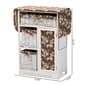 Baxton Studio Abril White Wood Drop Leaf Ironing Board Cabinet - image 14