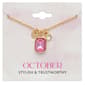 October Birthstone Crystal Charm Necklace - image 1