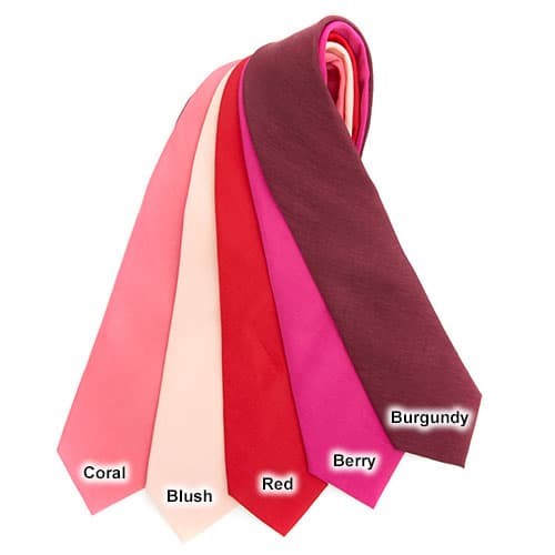 Mens Axist Solid Tie with Tie Bar