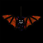 Northlight 25in. LED Black & Orange Bat Halloween Decor - image 3
