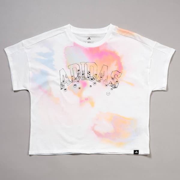 Girls (7-16) adidas® Short Sleeve Drop Shoulder Tie Dye Tee