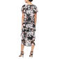 Plus Size SLNY Tea Length Floral Dress - image 2