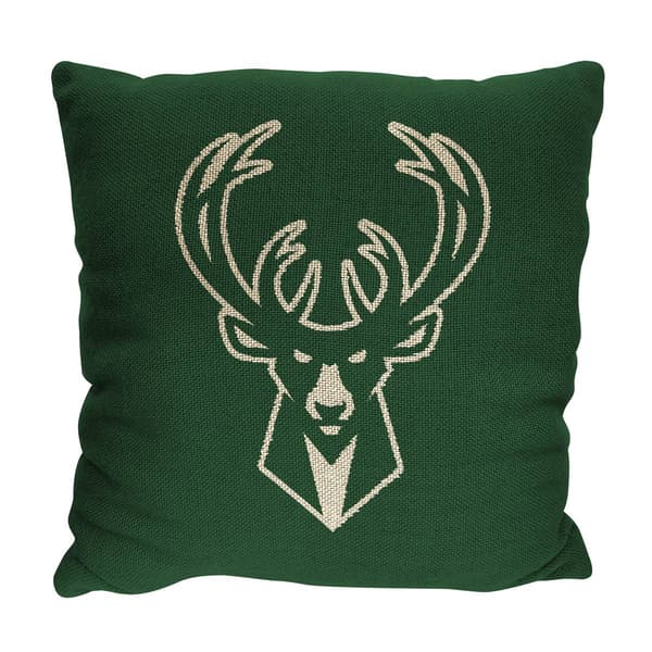 Northwest 2pk. Milwaukee Bucks Invert Decorative Pillows - 14x14 - image 
