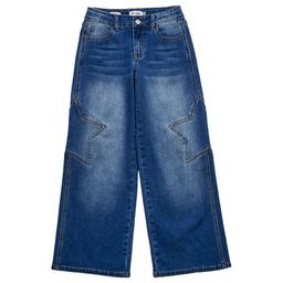 Girls (7-14) Em & Cass Wide Leg Star Seam Jeans