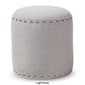 Baxton Studio Rosine Upholstered Nail Trim Ottoman - image 3