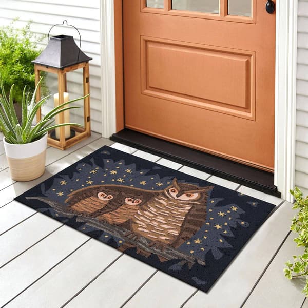 Liora Manne Frontporch Owl Family Rectangular Accent Rug