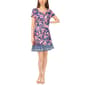 Womens MSK Short Sleeve Floral Ruffle Hem Shift Dress - image 3