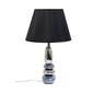 Elegant Designs Chrome & Metallic Blue Stones Ceramic Table Lamp - image 4