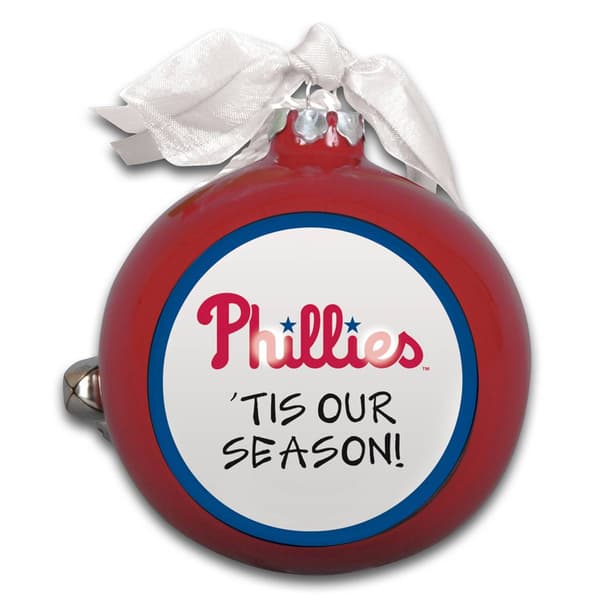 Magnolia Lane Boxed Philadelphia Phillies Ornament with Bells - image 