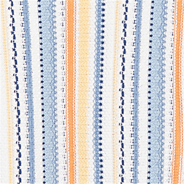 Petite Alfred Dunner Out Of The Blue Fringe Stripe Sweater