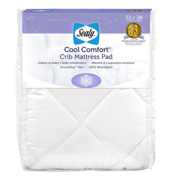 Sealy Cool Comfort Crib Mattress Pad - image 