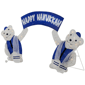 Northlight LED Polar Bear "Happy Hanukkah" Outdoor Christmas Sign - image 5