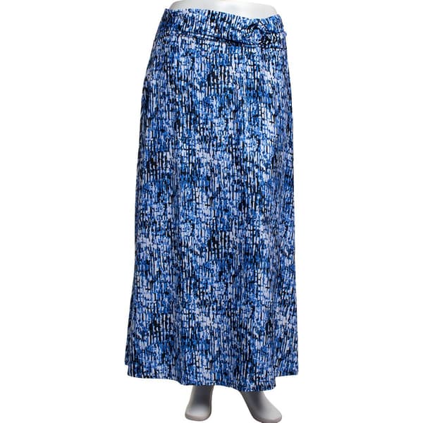 Plus Size NY Collection Abstract O-Ring Maxi Skirt - image 