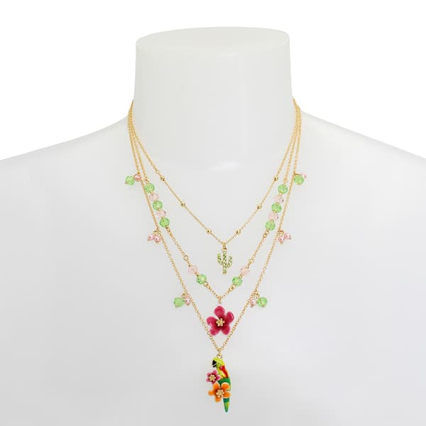 Betsey Johnson Parrot Layered Necklace