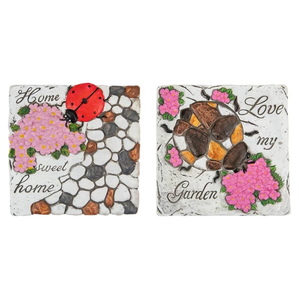 Northlight Seasonal Love my Garden Garden Stones - Set of 2 - image 