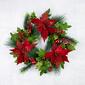 Northlight Seasonal 24in. Red Poinsettia Christmas Wreath - image 5