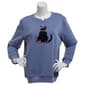 Plus Size Hasting & Smith Cat & Floral Fleece Sweatshirt - image 1