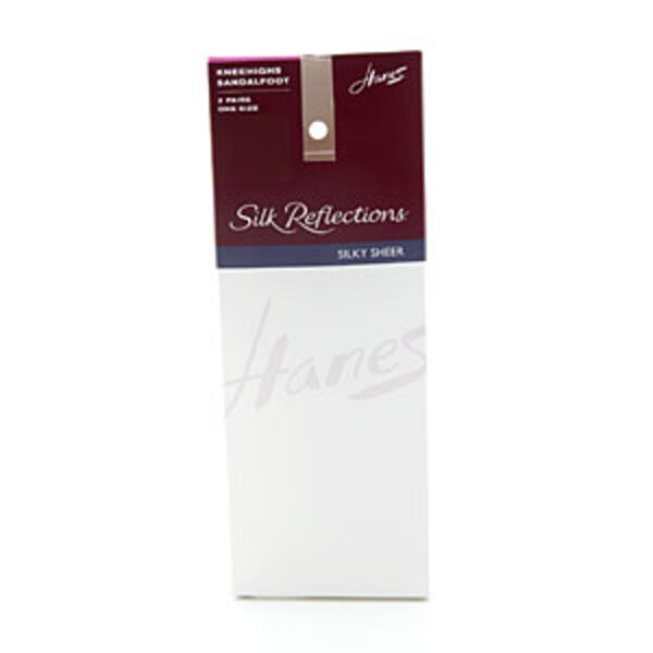Womens Hanes&#40;R&#41; Silk Reflections Sheer Knee High Hosiery - image 