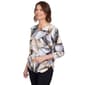 Womens Alfred Dunner Classics Patchwork Blouse - image 3