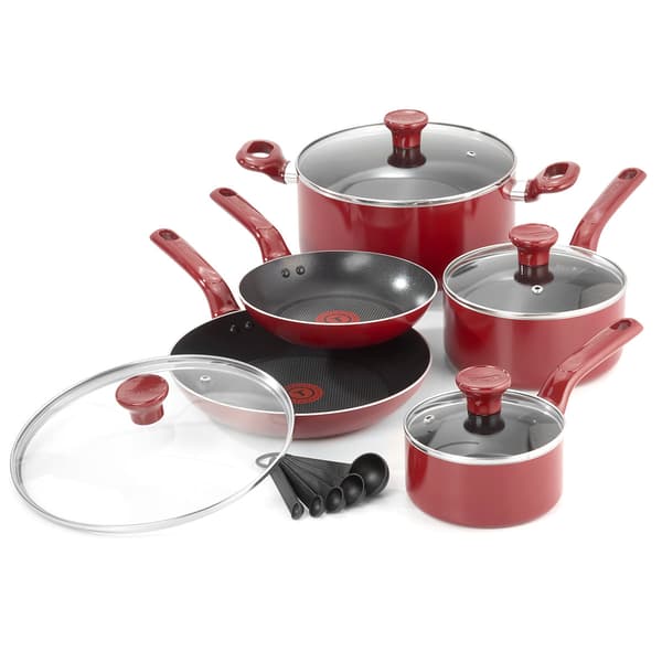 T-Fal&#40;R&#41; Wearever 14pc. Excite Cookware Set - Rio Red - image 