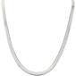 18in. Sterling Silver Herringbone Chain Necklace - image 1