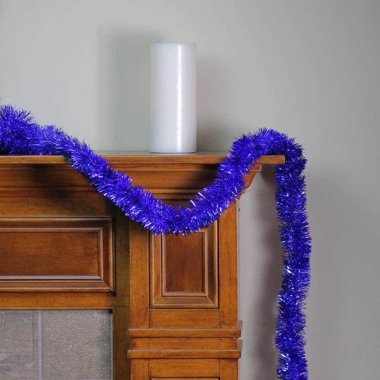 Northlight Seasonal Tinsel Lavish Blue Christmas Garland