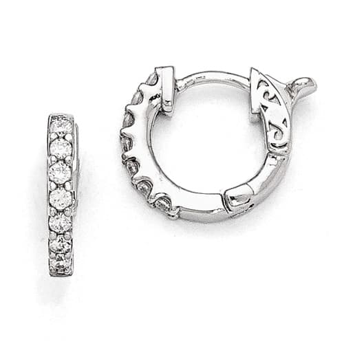 Sterling Silver Hoop Earrings - image 